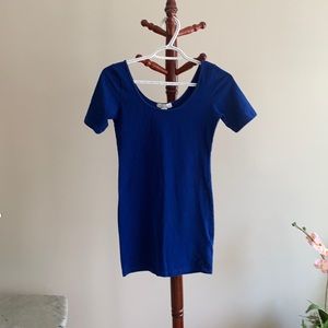 Royal blue mini dress/long shirt
